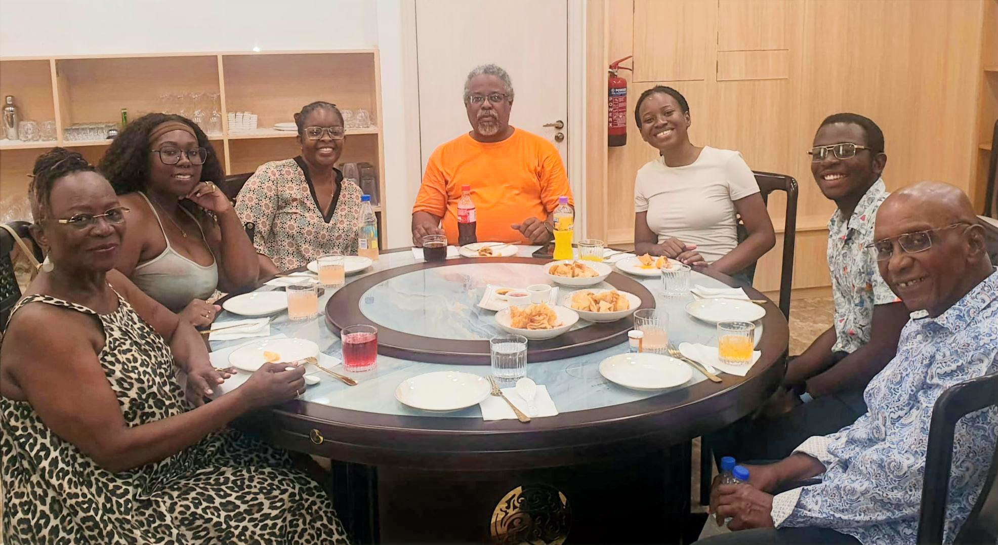L – R: Monica, Alexandria, Renée, Paul, Dejeonique, Lawren and DeLisle